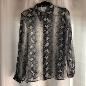 TESS Vintage Lightweight sheer blouse - size 14.